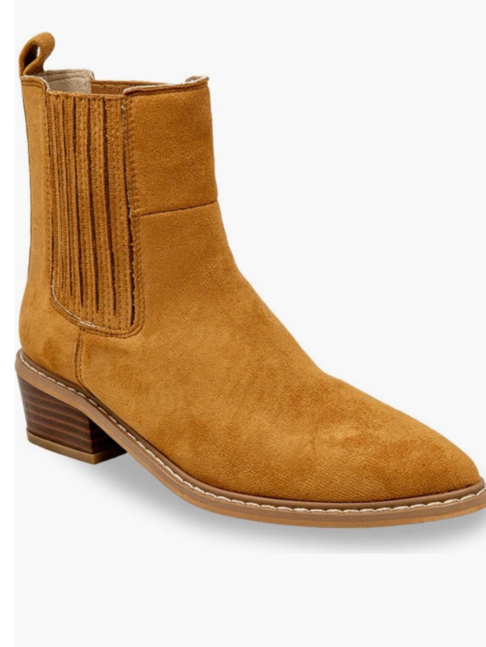 Chase + Chloe Cowboy Bootie, Hailey, 7.5, Tan, NIB